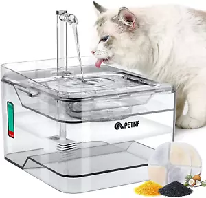 Cat Water Fountain, 101Oz/3L Pet Drinking Fountain for Cats Dogs inside Ultra Qu - Picture 1 of 12