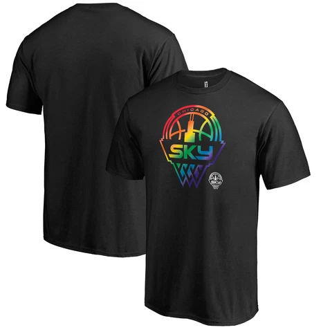 Unisex Fanatics Branded Black Chicago Sky Team Pride T-Shirt Cover