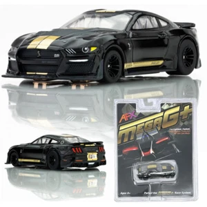NEW AFX 22082 Mega-G+ 2022 Ford Shelby Mustang GT500H Black / Gold HO Slot Car - Picture 1 of 4