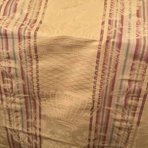 Brunschwig et Fils Damask Silk Stripe Dec $ 1150 Fabric 12.5 Yards , Yellow Gold - Picture 1 of 10