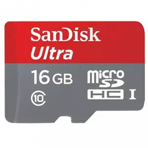 16GB MEMORY CARD SANDISK ULTRA HIGH SPEED MICROSD CLASS 10 for CELL PHONES - Picture 1 of 2