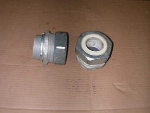 2" EMT CONDUIT COMPRESSION COUPLING CONNECTOR RAIN TIGHT PK OF 2 - Picture 1 of 4
