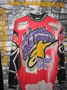 Vintage Alpinestars USA racing team motocross MX 1 jersey shirt trikot maillot - Picture 1 of 2