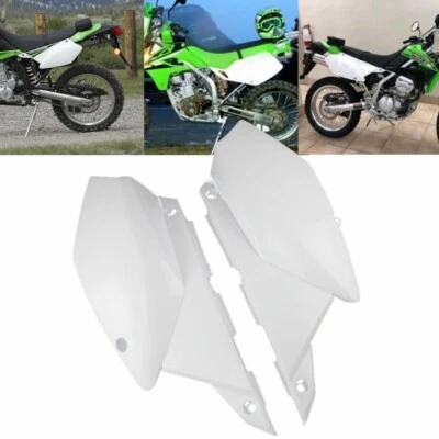 Cubierta de carenado lateral trasero blanca para Kawasaki KLX250/D-Tracker X 2008-19 KLX250S/SF Foto 1 de 4