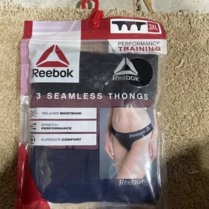 CONFEZIONE DA 3 mutandine perizoma da donna Reebok senza cuciture (taglia 3XL) NUOVE DI ZECCA IN CONFEZIONE - Foto 1 di 1