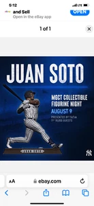 NY Yankees Soto MGCT Figurine SGA 8/224 bobble perfect box tiny imperfection - Picture 1 of 1