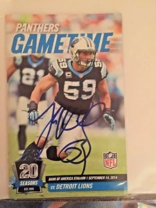 Luke Kuechly Autogramm signed GameDay Programm Carolina Panthers NFL - Bild 1 von 1