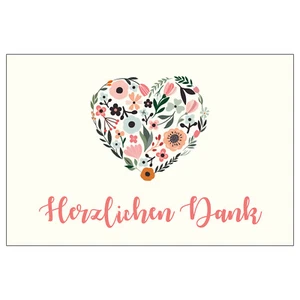 10 Stück Premium Dankeskarten (Klappkarten) mit Umschlägen, Danke Karten Geburt - Bild 1 von 1