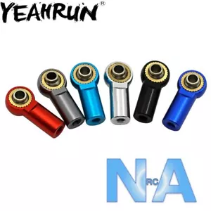 2 x Alloy M3 Tie Rod End Ball Joint Rc Car Crawler Aluminium Boat Rudder Colours - Picture 1 of 13