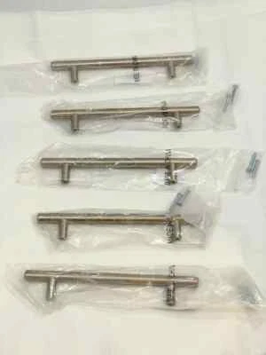 Paquete de 5 tiradores de gabinete Berenson 9542-20CZ-P T-Bar 128 mm Champagne ventaja plus Foto 1 de 3