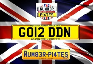 GO12 DDN, GORDON, Cherished Reg Number, Private Plate, NAME, GORDONS - Picture 1 of 10