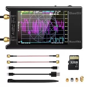 4in NanoVNA-H4 Vector Network Analyzer 10KHz-1.5GHz HF VHF UHF Antenna Analyzer - Bild 1 von 8