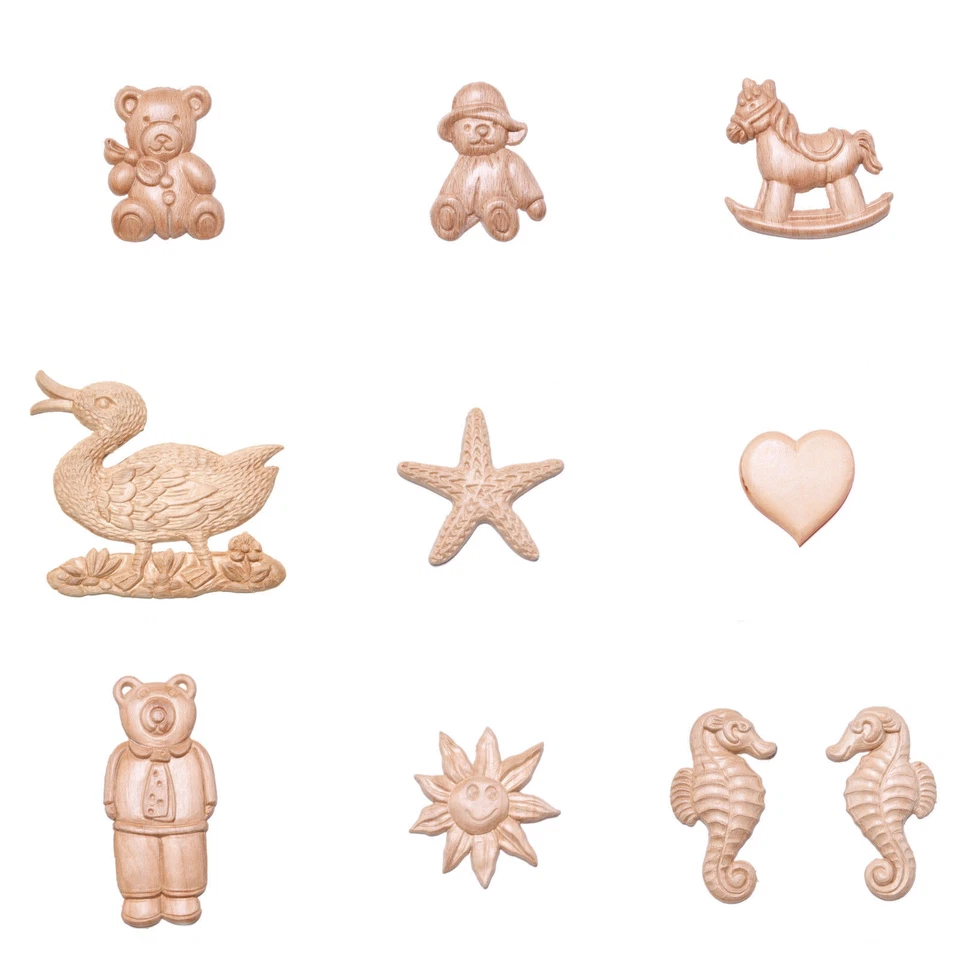 Kindermöbel Ornamente DIY Kinderzimmer Tiere Stern Holz - Bild 1 von 1
