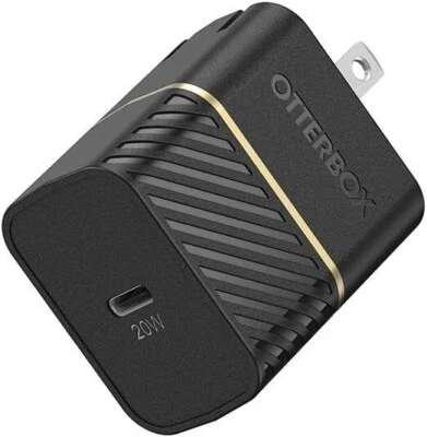 OtterBox USB-C Fast Charge Wall Charger 20W - Black  I phone & Samsung - Image 1 of 3
