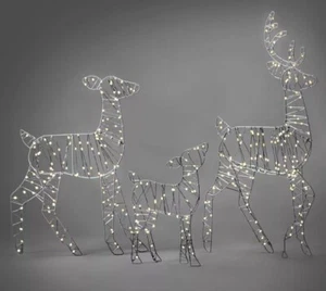 BRAND NEW Wondershop 36" Deer Family Christmas LED Novelty Sculpture w/FREE Ship - Picture 1 of 3