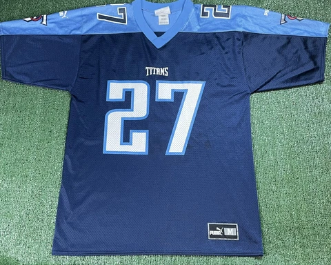 Vintage Eddie George Tennessee Titans Puma NFL Football Jersey Size Medium Cover