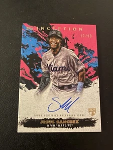 JESUS SANCHEZ 2021 Topps Inception  Rookie RC PINK AUTO /99 MIAMI MARLINS  - Picture 1 of 2