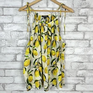 J.CREW NWT 100% Cotton Tie-Shoulder Tank Top Limoncello Voile XL CA620 - Picture 1 of 7