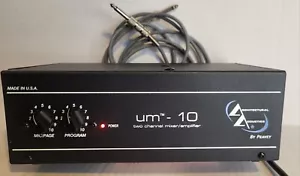 UM-10 TWO CHANNEL MIXER/AMPLIFIER ARCHITECTUAL ACOUSTICS BY PEAVY W/AUDIO CABLES - Picture 1 of 10