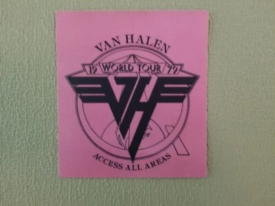 Van Halen 1979 World Tour Access All Areas Backstage Pass Sticker - Image 1 of 3