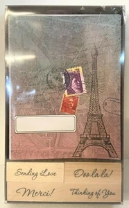 Tarjetas Hero Arts Torre Eiffel con estampillas de mensaje CK207 - Imagen 1 de 1