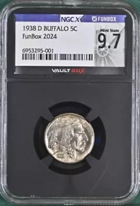 1938 D Buffalo Nickel 5C NGCX MS67 DL11 - Picture 1 of 2