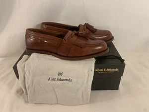 Mocassini Allen Edmonds 9,5 in pelle marrone Alexandria Slide On - Foto 1 di 7