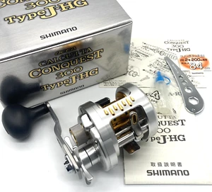 Shimano OCEA CALCUTTA CONQUEST 300 TypeJ-HG Right Baitcasting Reel Excellent++++ - Picture 1 of 24