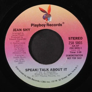 JEAN SHY: Sprechen Sie! Talk About It / Mono Playboy 7" Single 45 1/min - Bild 1 von 2