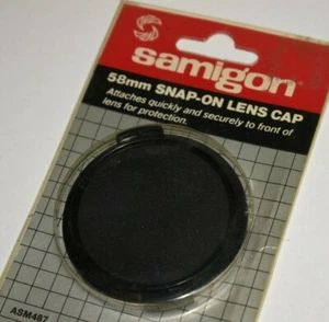 New Samigon 58mm Snap-On Lens Cap - Picture 1 of 4