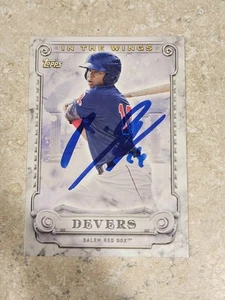 2017 Topps Pro Debut In the Wings Rafael Devers Autograph Signed Card Red Sox - Picture 1 of 3