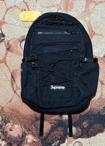 Supreme Logo Rucksack SS25 Schwarz Brandneu - Bild 1 von 3