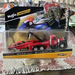Maisto Design Elite Transport 1953 B-61 Mack & 1971 Chevrolet Vega - Bild 1 von 5