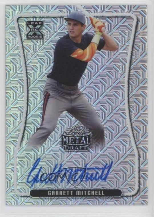 2020 Leaf Metal Draft Silver Mojo Garrett Mitchell #BA-GM1 Auto - Image 1 of 2