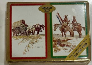 Sealed Decks, Congress Playing Cards Western Art, Western Native Americans - Picture 1 of 2