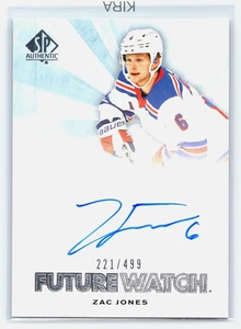 2021-22 SP Authentic - 2011-12 Zac Jones - Retro Future Watch Autos /499 Rookie - Picture 1 of 2