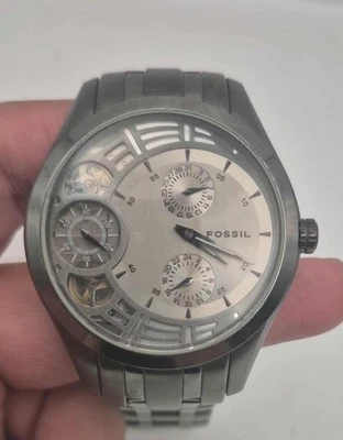 Fossil Twist Arkitekt ME-1012 银色/灰色 不锈钢 (B234) — 第 1/4 张图片