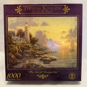 Puzzle Sealed Thomas Kinkade The Sea of Tranquility 1000 Pc Jigsaw Puzzle 1999 - Picture 1 of 11