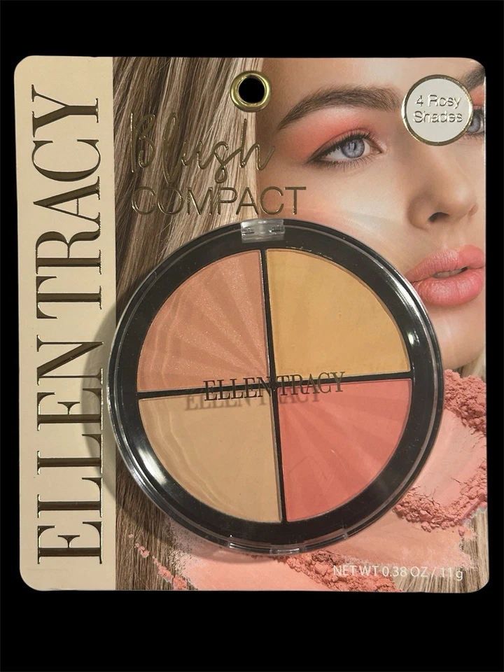 Ellen Tracy - ROSY BLUSH COMPACT - 4 ROSY Shades - New In Box - Image 1 of 1