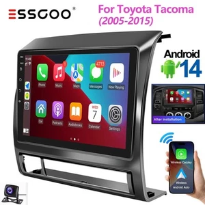 Apple CarPlay For TOYOTA TACOMA 2005-2013 Android 14.0 Car Stereo Radio GPS +Cam - Picture 1 of 17