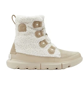 Sorel Explorer II Joan Coxy wasserdichte Damenstiefel Sea Salt, Größe 9,5, neu! - Bild 1 von 6