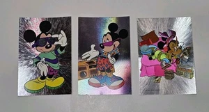 Lote de postales vintage de lámina metálica de Walt Disney Dufex, Mickey, Minnie Mouse. - Imagen 1 de 6
