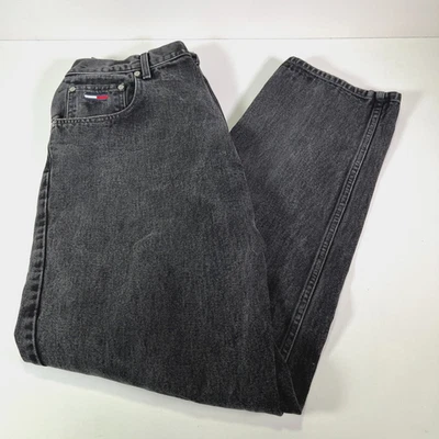 Tommy Hilfiger Freedom Black 100% Cotton Washed Denim Jeans Men's 34W x 33L - Image 1 of 4