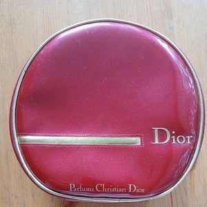 Dior Makeup Bag/ Pouch/ Schminktasche- bordeaufarben - - Bild 1 von 3