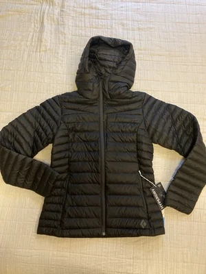 Chaqueta con capucha de plumón Black Diamond Access 700, pequeña para mujer, color negro Foto 1 de 4