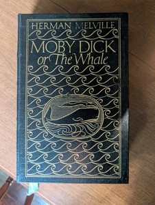 1977 MOBY DICK OR THE WHALE Herman Melville Leather Hardcover Collectors Edition - Imagen 1 de 7