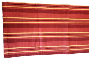 Thanksgiving Fall TABLE RUNNER 72 x 14.5" STRIPE Heavy Cotton Orange Rust Gold - Picture 1 of 4