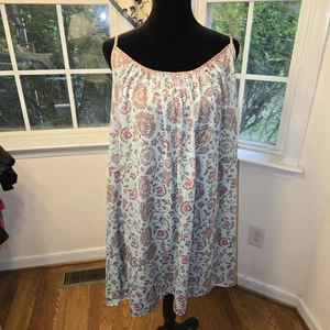 Avenue Body Teal With Floral Midi Night Gown Womens Size 22/24 - Picture 1 of 5