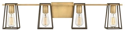 Luz de tocador de baño Hinkley Lighting 5164 Filmore 4 luces 34" W - Heritage Foto 1 de 2