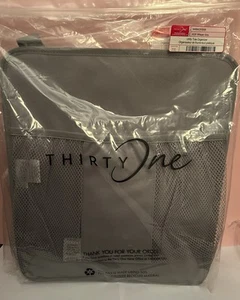 Thirty-One Bolso Organizador Utilitario en Gris Susurro - NUEVO EN Paquete - Imagen 1 de 2